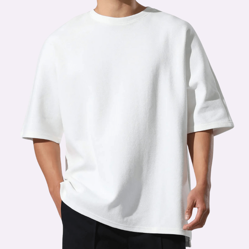 TOMO | コットンOカラーTシャツ メンズ